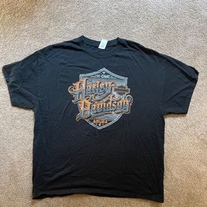 Harley Davidson Aruba T Shirt White Cotton Size 46 (XL)